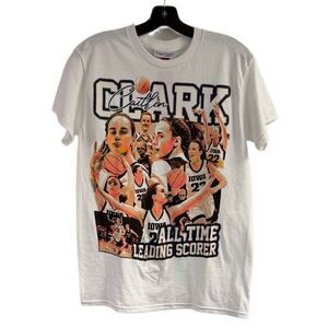 NWT Caitlin Clark Iowa All Time Leading Score Tee Size S